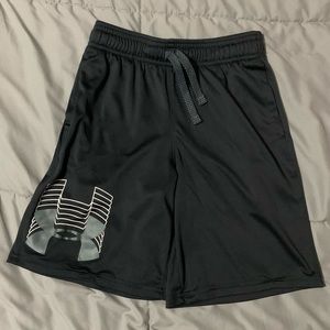 Black, white, and gray under armour shorts. Small